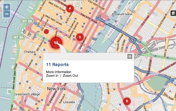 At the site Sandy Coworking, volunteers submit information on where people can find workspace, power, Net access or other resources.