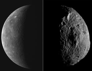 Mercury and Vesta