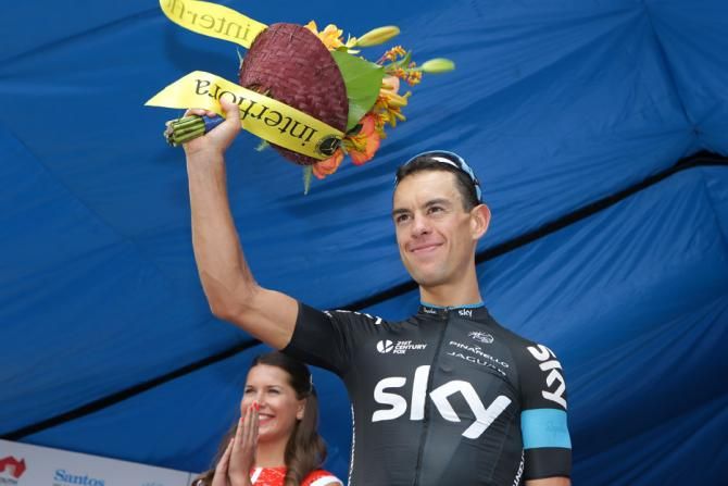 Richie Porte (Team Sky) on the podium