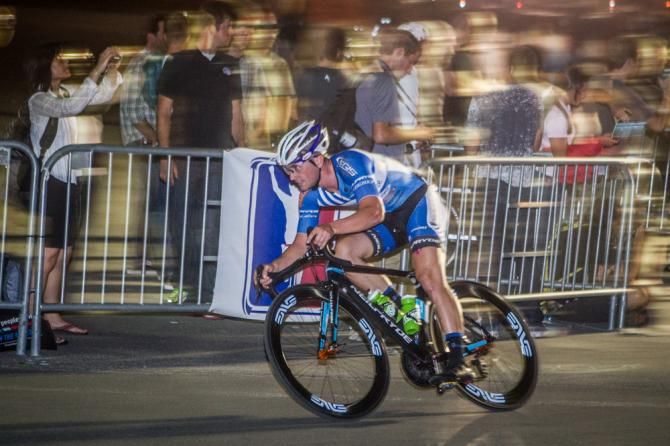 Luke Keough (UnitedHealthcare) on the way to tonights win.