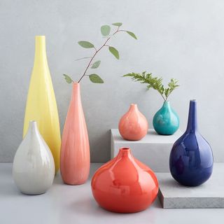 multicolour ceramicist vases