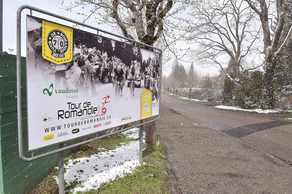The fourth stage at Tour de Romandie was shortened due to snow
