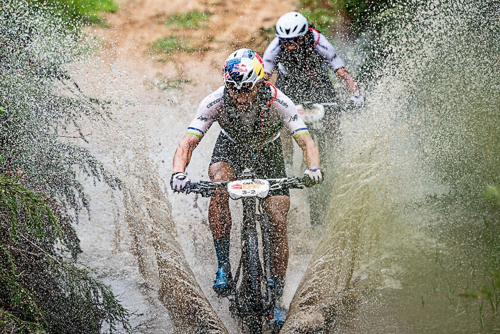 Manuel Fumic and Henrique Avancini of Cannondale Factory Racing