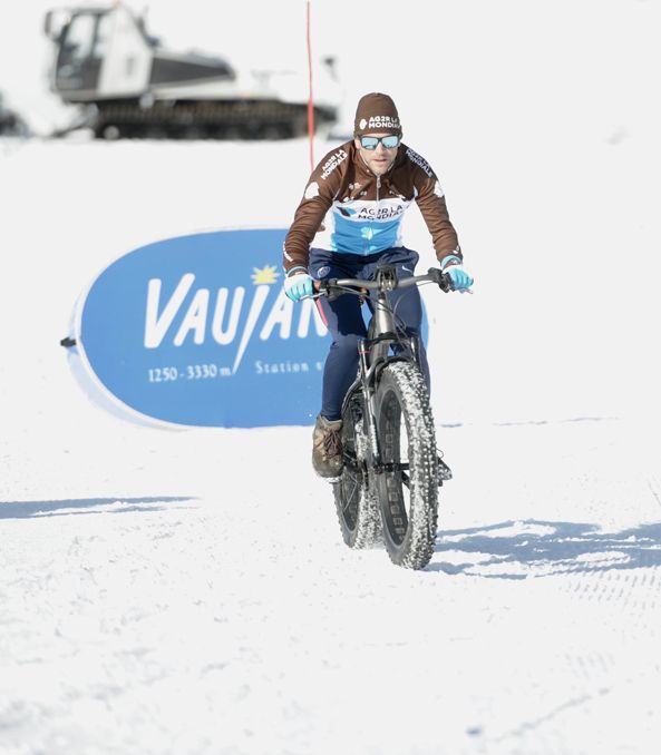 Tony Gallopin on the fat-bike