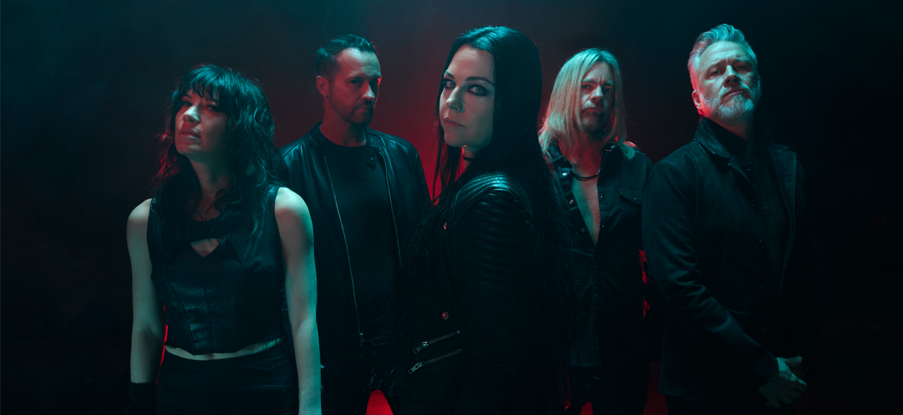 Evanescence bathed in red light
