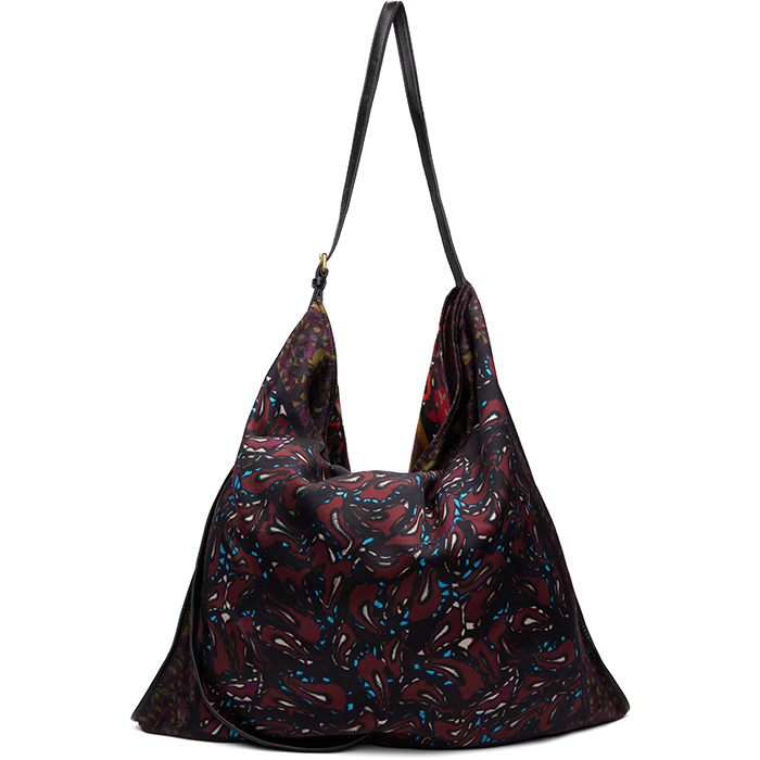 Dries Van Noten, Burgundy Large Scarf Tote