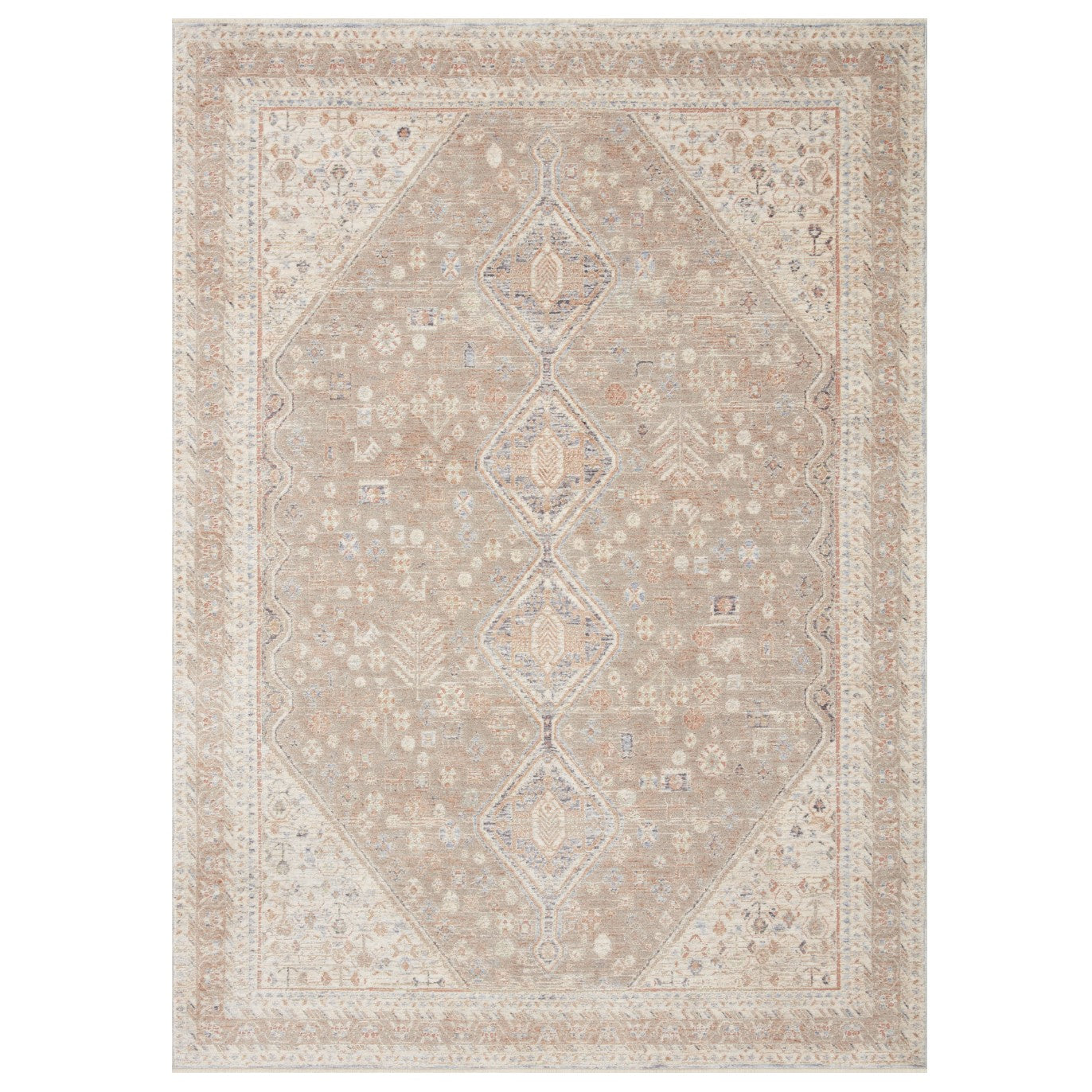 Carlisle Taupe Ivory Rug - 2'-3" X 3'-10"
