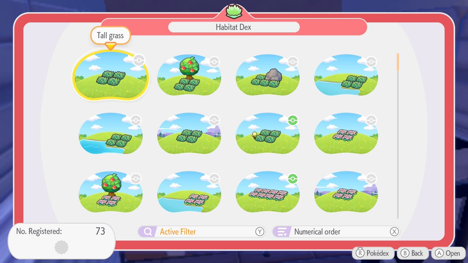 A range of different habitats in Pokemon Pokopia