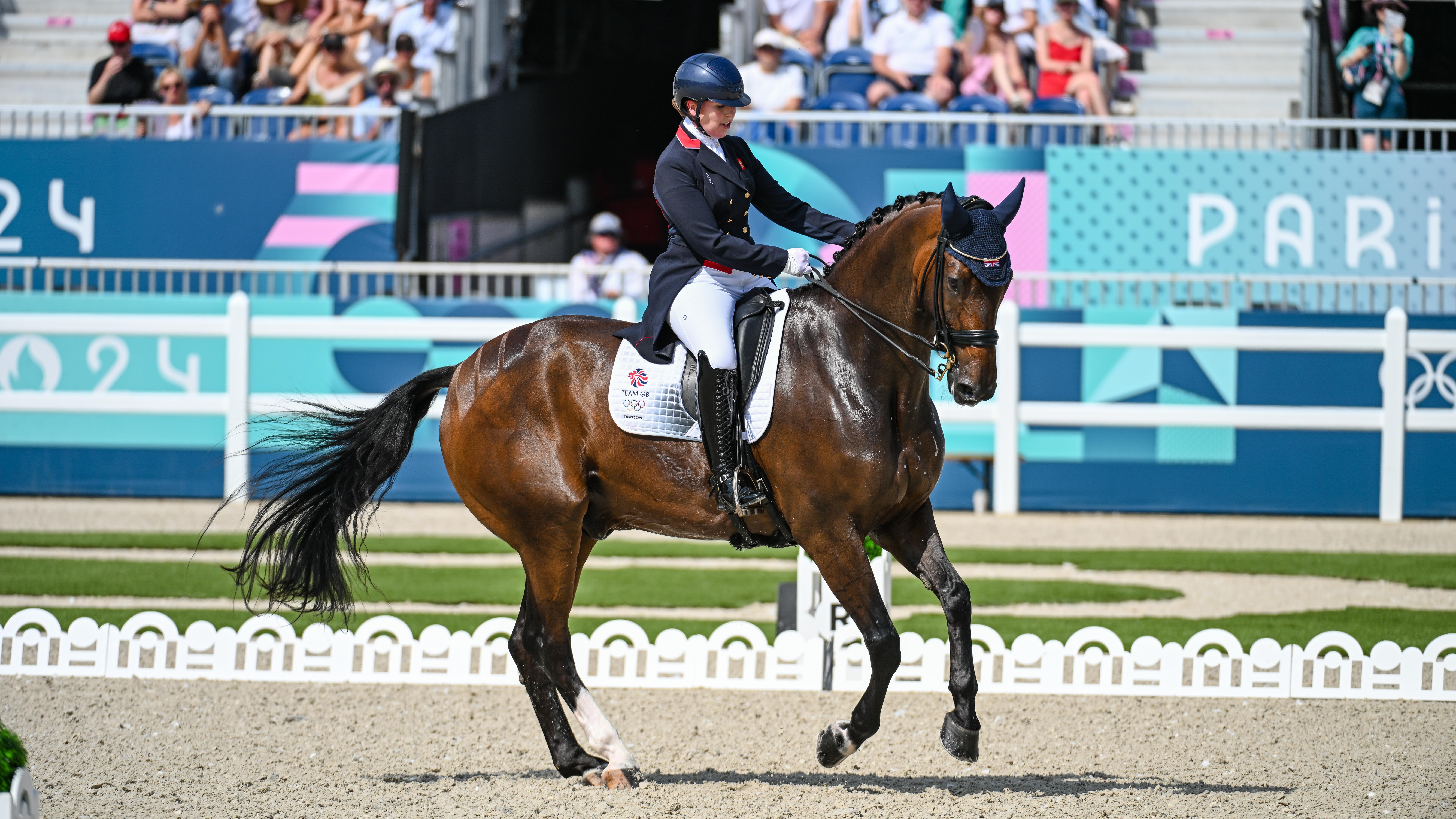 Olympic dressage Becky Moody and Jagerbomb