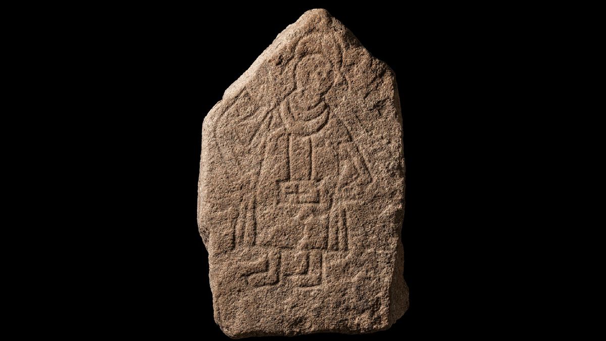 ‘Absolutely outstanding’ 12-century picture stone unearthed in Germany likely depicts bishop who brought Christianity to region