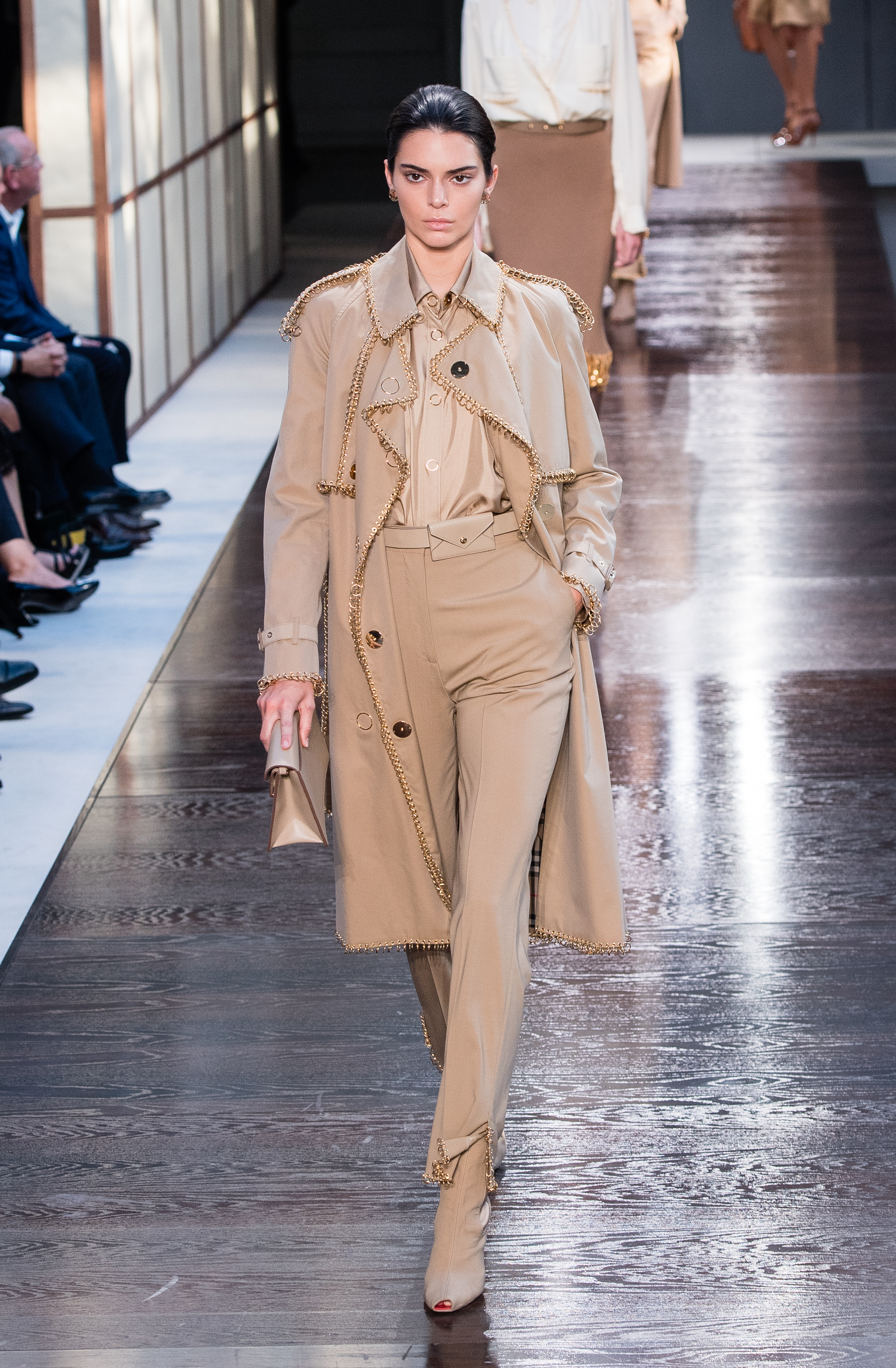 Kendall Jenner walks the runway at the Burberry show during London Fashion Week September 2018 on September 17, 2018 in London, England