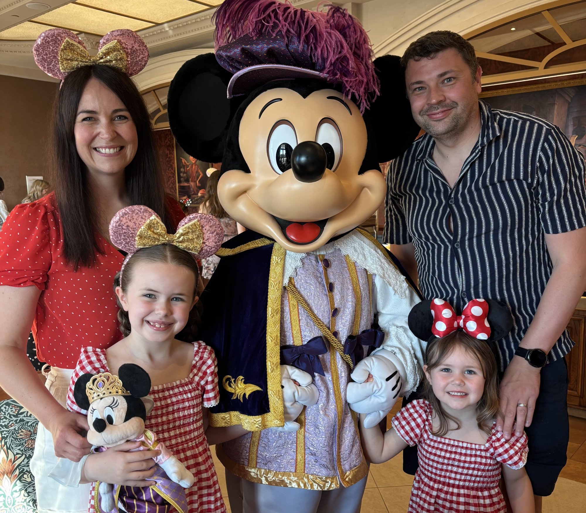 Laura Crombie and her family at Disneyland Paris