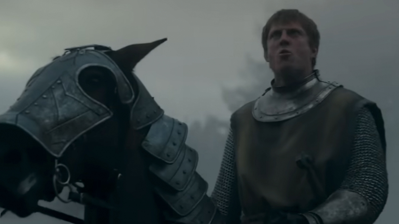 Peter Claffley on a horse in A Knight of the Seven Kingdoms