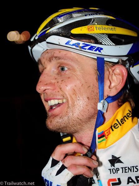 Bart Wellens (Telnet-Fidea) at the finish.