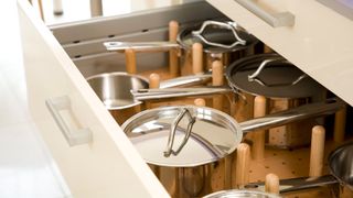 deep kitchen drawers for pots and pans
