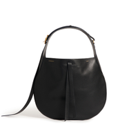 Large Half Moon Bag in Black Leather, £750 | Victoria Beckham 