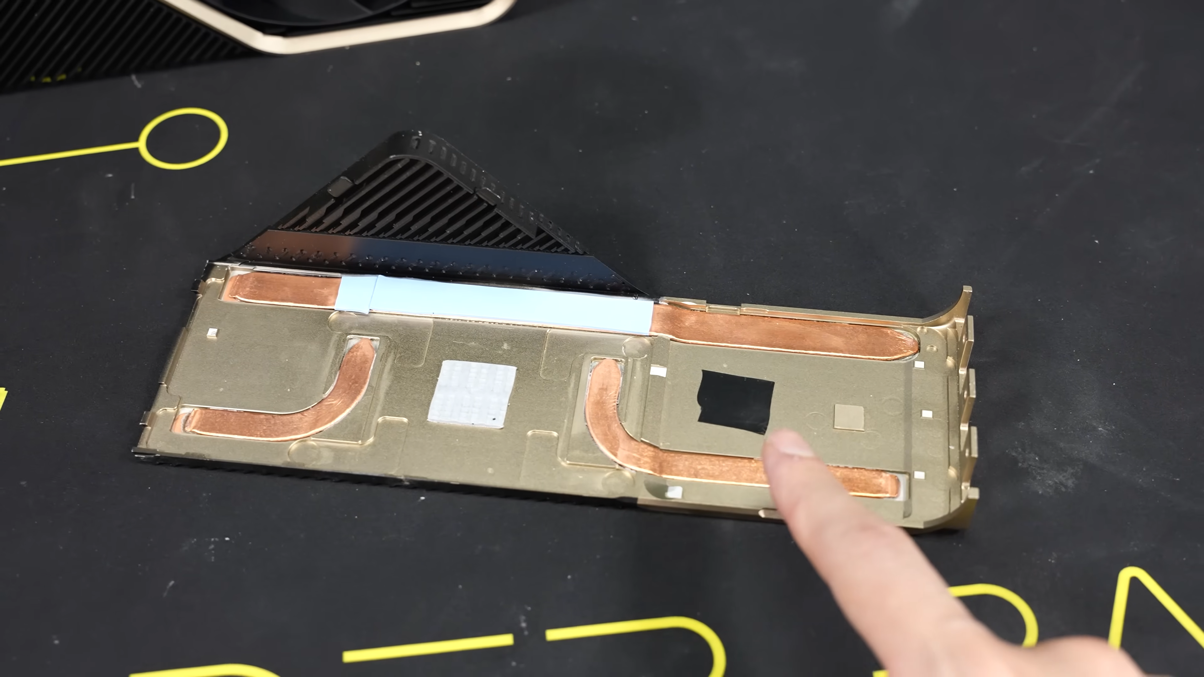 The side plate of the RTX Titan Ada prototype