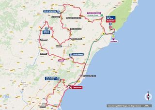 Vuelta a Espana 2017 stage 5 map
