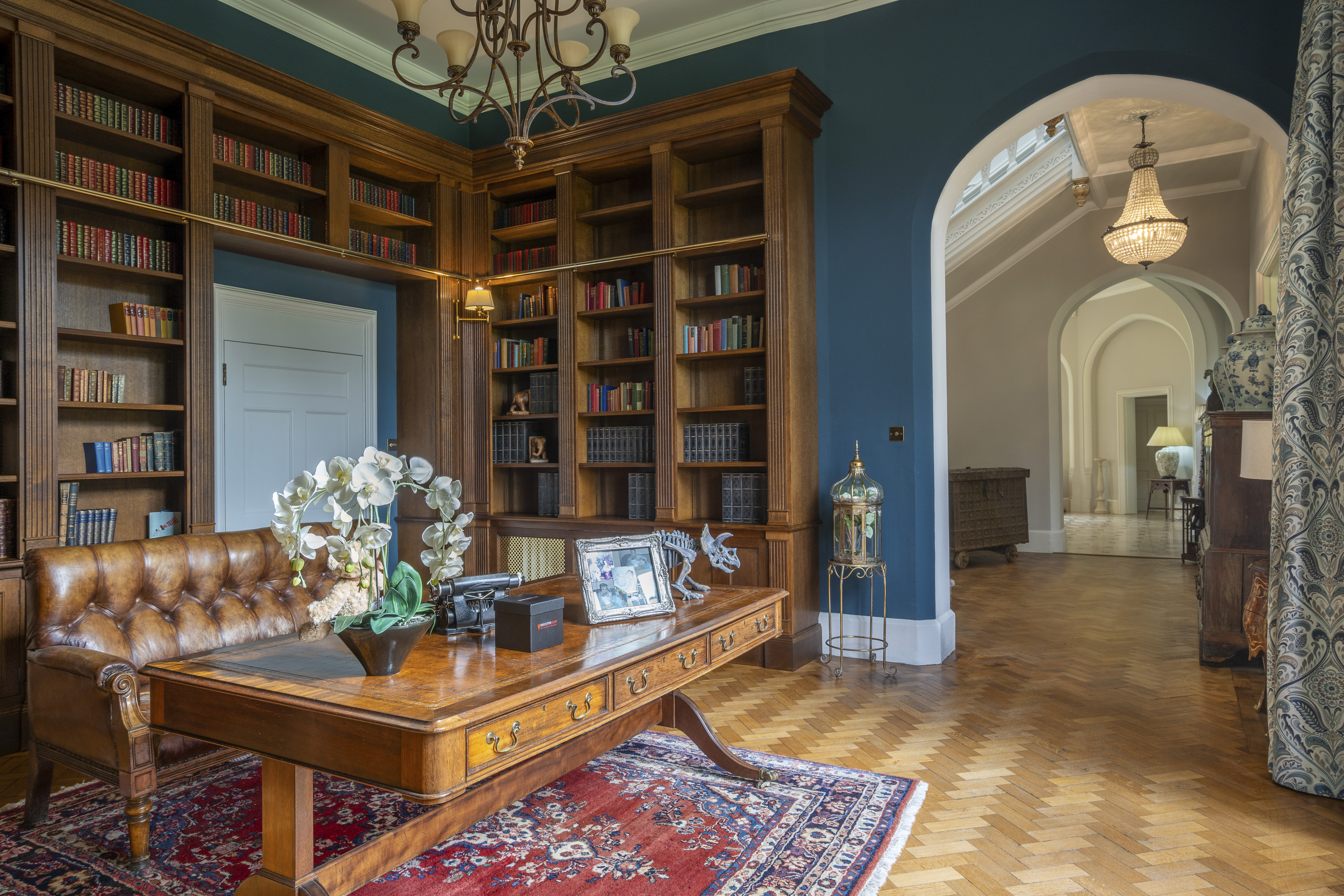 Houses for sale with libraries: Burton Hill, Malmesbury, Wiltshire.