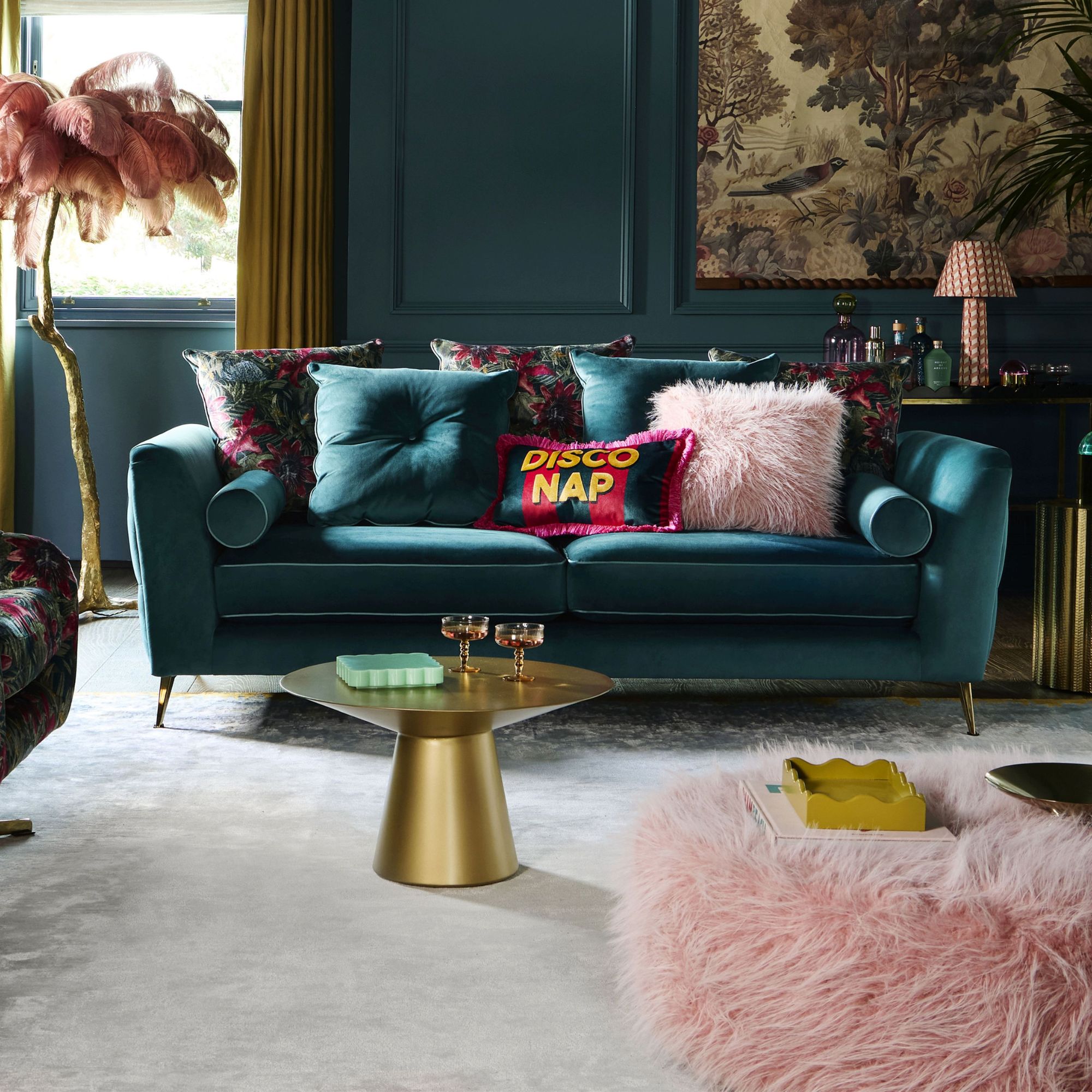 The Showstopper sofa from Amanda Holden's collection with DFS