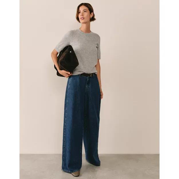Cashmere Knitted T-Shirt | Tops & T-Shirts | the White Company