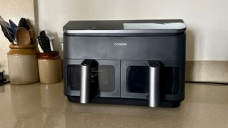 Cosori Dual Basket air fryer on countertop