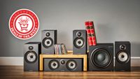 A press image of the Bowers & Wilkins 606 & 607 S3 speaker package with the Deals of the Week logo overlaid