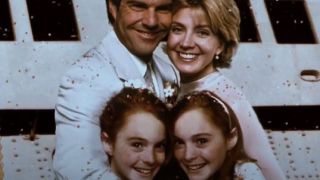 The picture of the family reunited at the end of The Parent Trap.