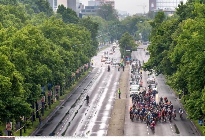 The wet roads of Berlin