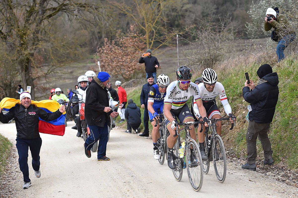 Peter Sagan on the front