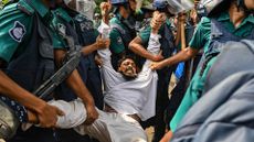 Bangladesh Police are detaining a man at the University of Dhaka