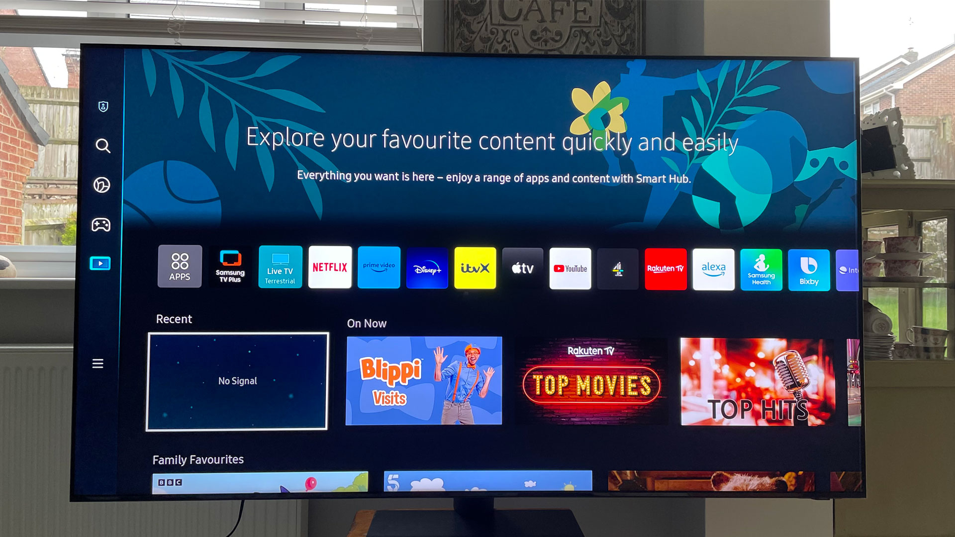 Samsung QN95C -television kotin&amp;auml;ytt&amp;ouml;