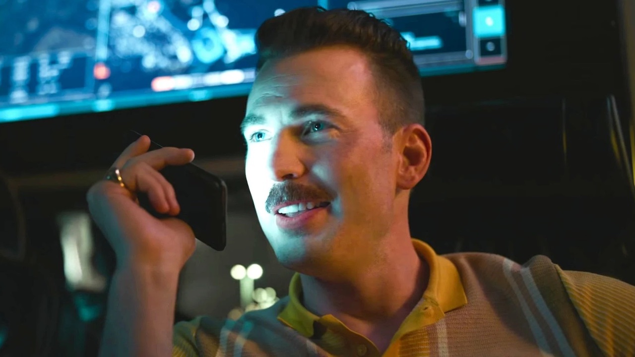 Who Came Up With Chris Evans' Viral Gray Man Mustache? The Russos Reveal The Origins | Cinemablend