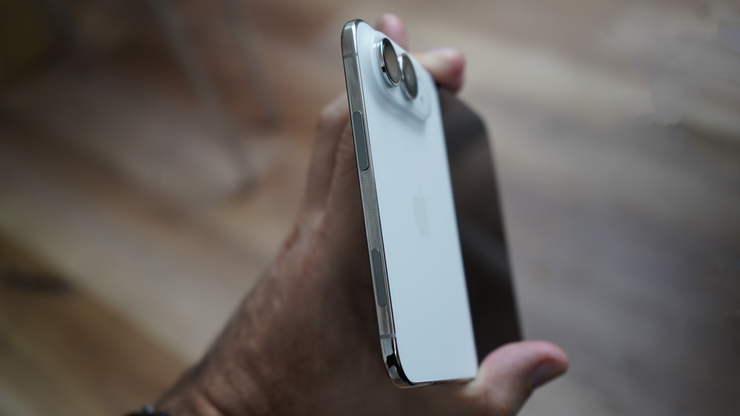 iPhone Duo in Adam Juniper's hand
