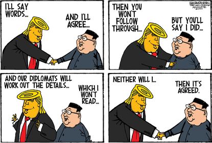 Political&nbsp;Cartoon&nbsp;U.S. Trump Kim Jong Un Nuclear Summit