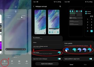 Samsung Galaxy S21 Fe Screenshot Change Colors