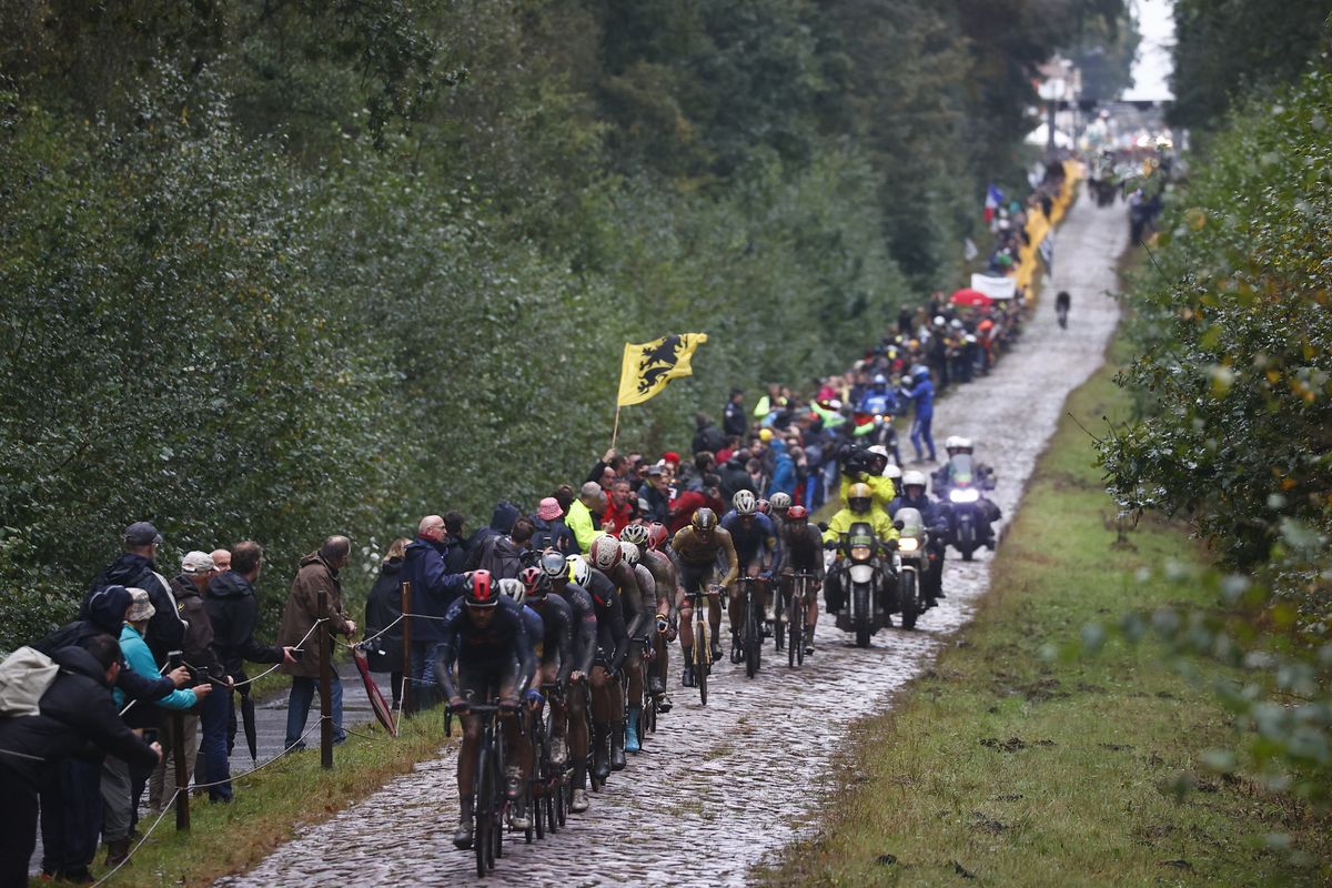 Paris Roubaix 2021 118th Edition Denain Roubaix 2577 km 03102021 Troue dArenberg Scenery photo Luca BettiniBettiniPhoto2021