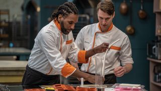 Contestants Nathan and Kevin in Bake Off The Professionals