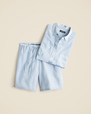 Araks X J.crew Pajama Set in Cotton-Silk Voile Blend