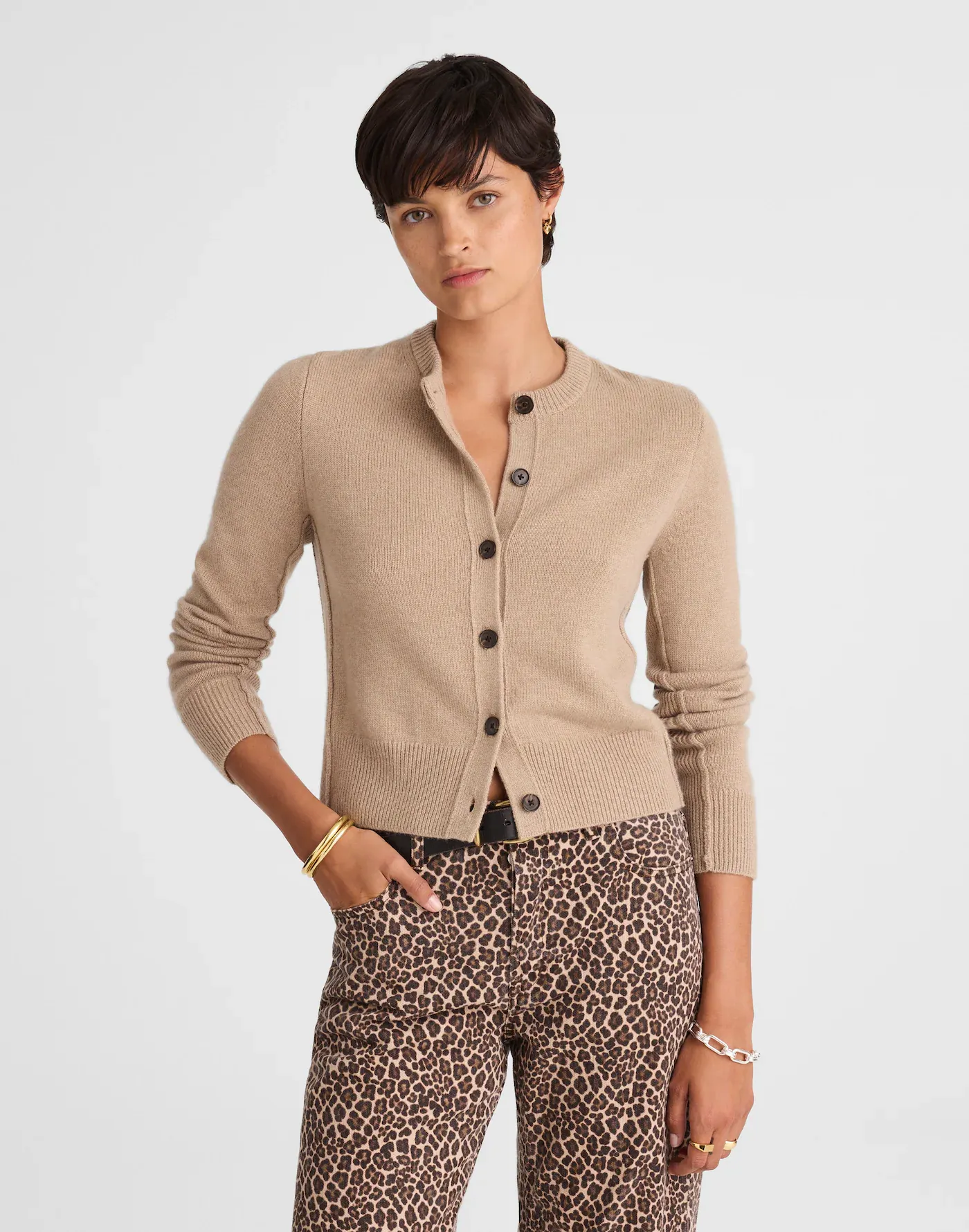 Madewell, Cashmere Button-Front Cardigan Sweater