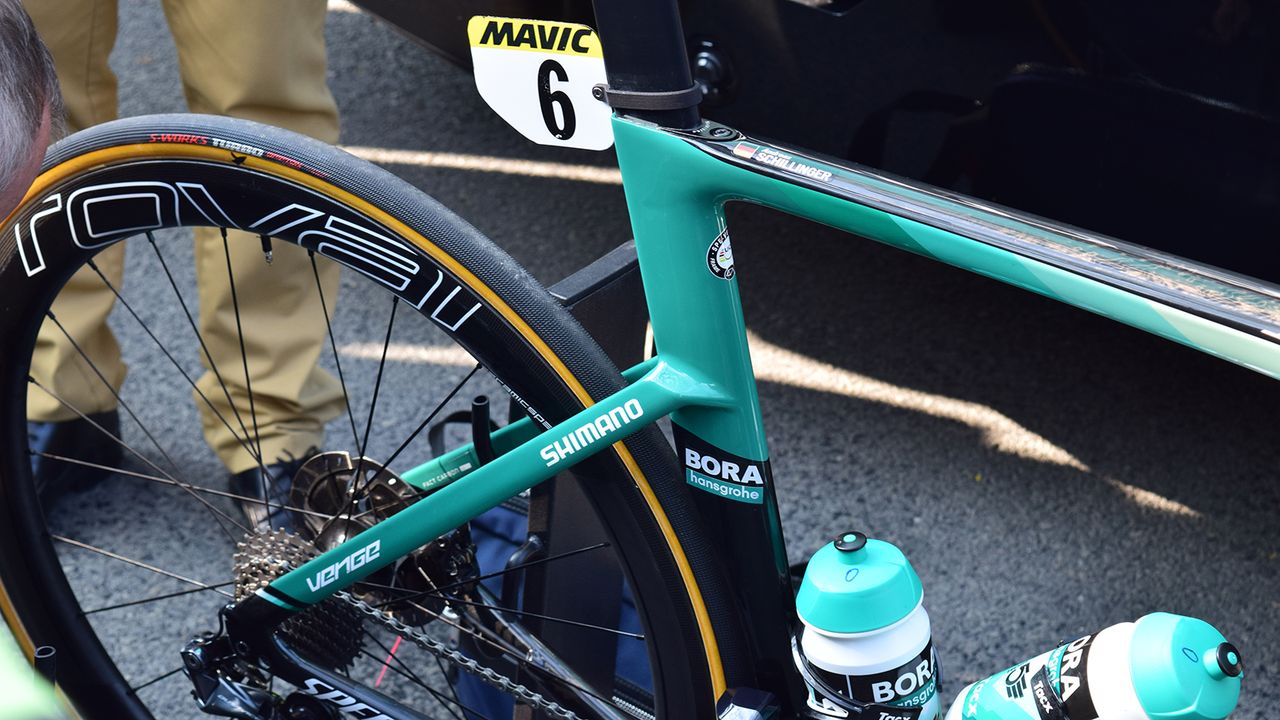 Bora-hansgrohe's Andreas Schillinger was the only Specialized-sponsored rider to not be racing on the new Specialized Venge