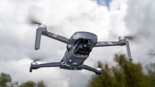 HS900 drone in flight for HS900 review