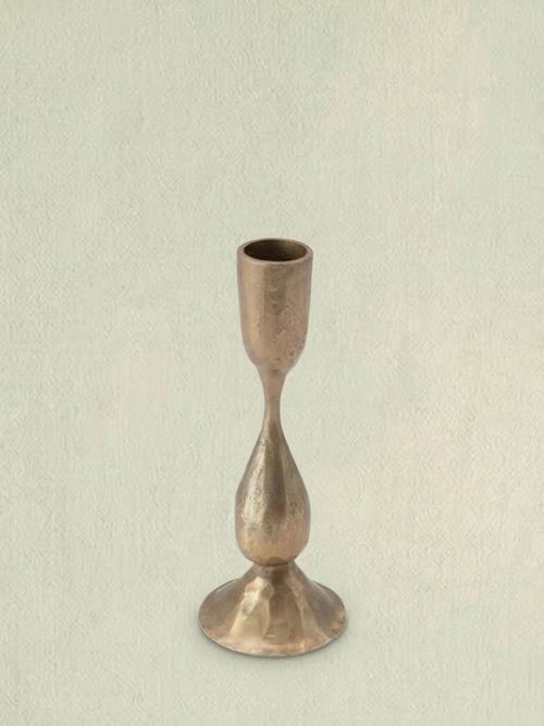 Round Hand-Forged Metal Taper Holder