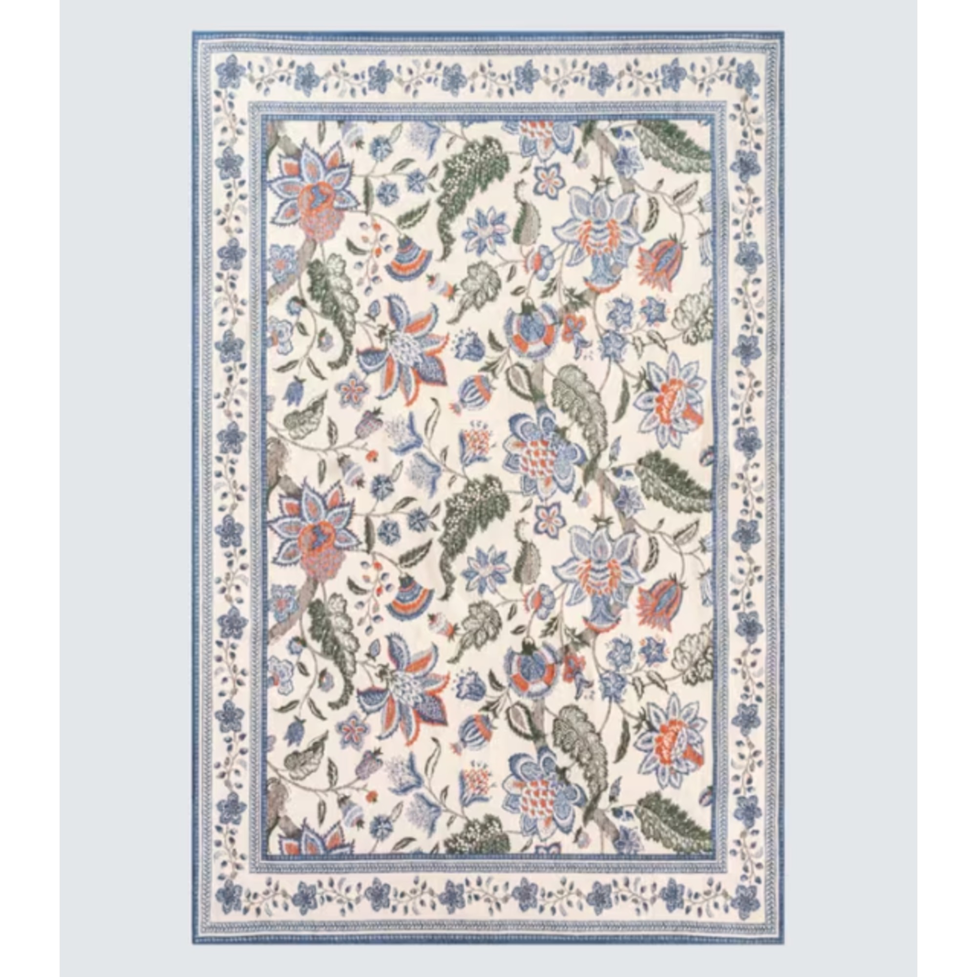 John Lewis x Sanderson Newnham Courtney Floral Rug, Blue