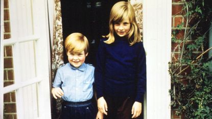 Charles Spencer and Lady Diana as young children.