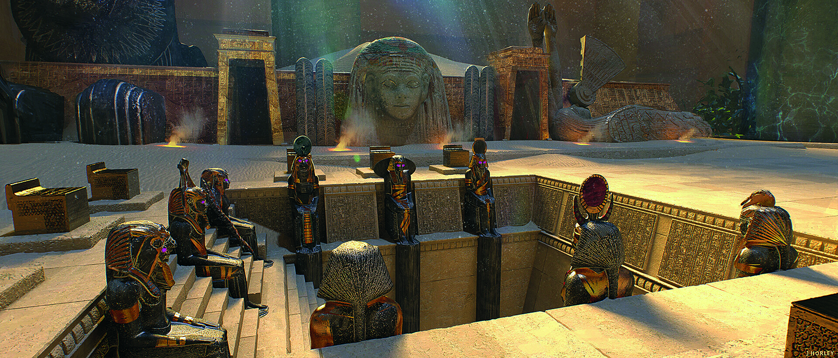 Concept art for Moon Knight by Industrial Light &amp;amp; Magic