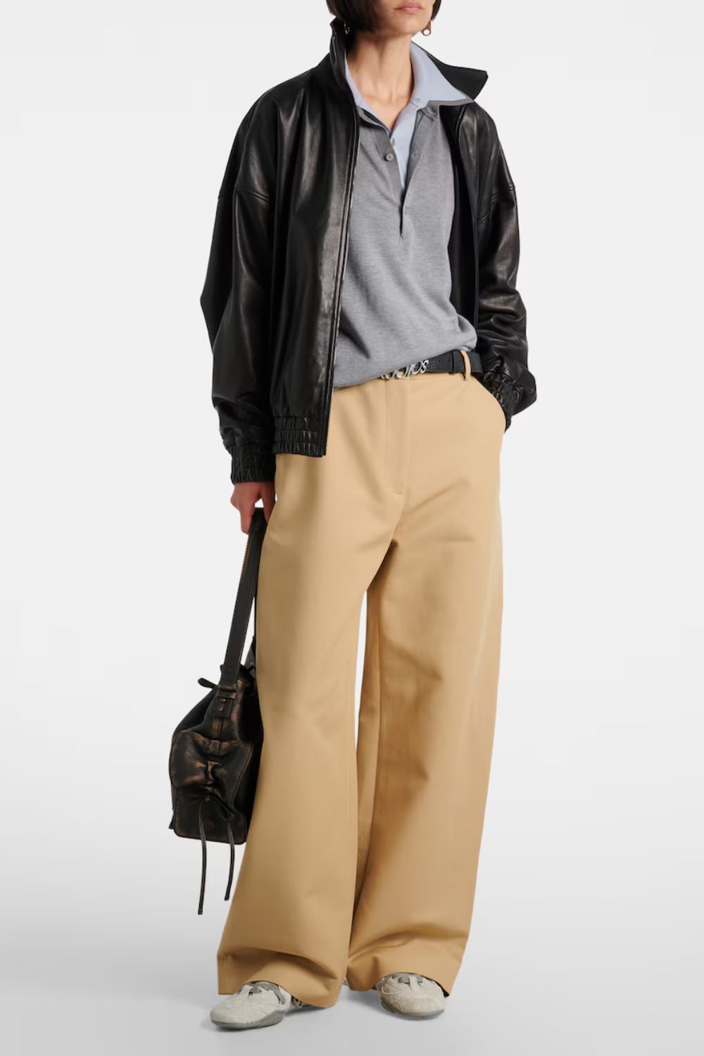 Acne Studios Cotton satin wide-leg pants