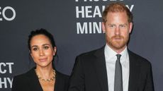 Meghan, Duchess of Sussex and Prince Harry, Duke of Sussex, attend the Project Healthy Minds 3rd Annual Gala at Spring Studios on October 09, 2025