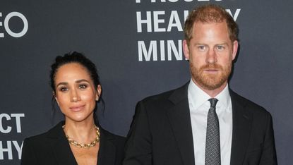 Meghan, Duchess of Sussex and Prince Harry, Duke of Sussex, attend the Project Healthy Minds 3rd Annual Gala at Spring Studios on October 09, 2025