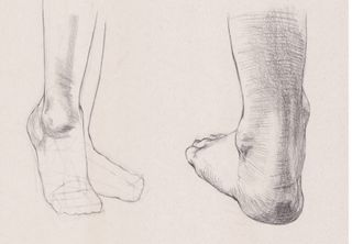 how to draw feet diagrams
